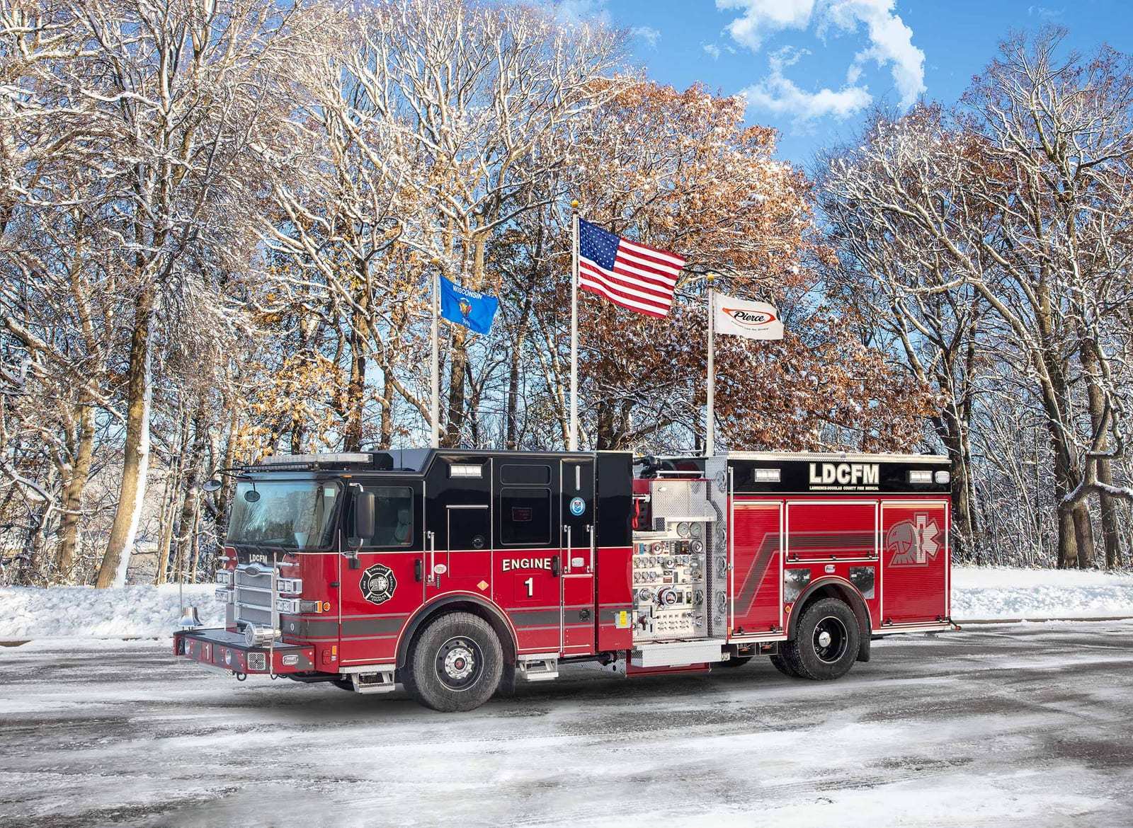 Lawrence-Douglas Fire Medical, Feb. 5: Enforcer chassis, 2,000 gpm, 500 gallons.
